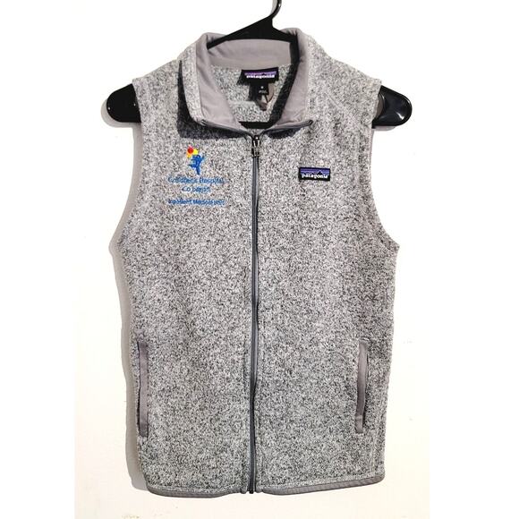 Patagonia Better Sweater 25886 Fleece Vest Embroidered Logo Gray Medium - Picture 1 of 12
